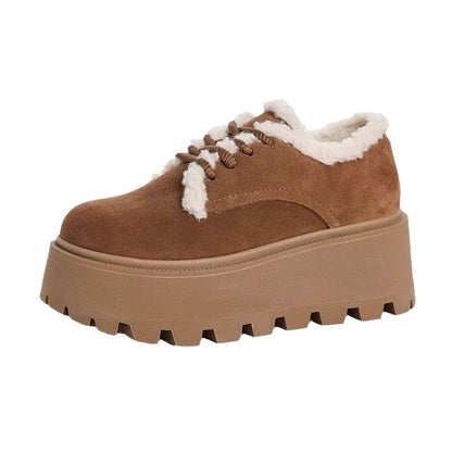 Damen Plateau Sneaker Weich Bequem