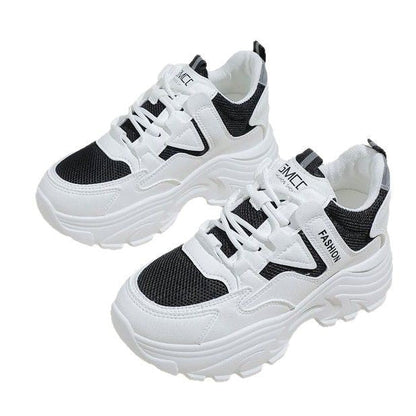 Damen Sneaker Bequem Chunky Mesh Schuhe
