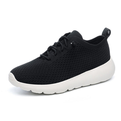 Damen Sneaker Atmungsaktives Netz Leicht Flexibel Schwarz - Norvielle