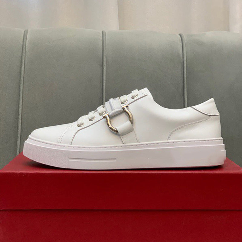 Damen Sneaker Rutschfest mit Schnallen Detail