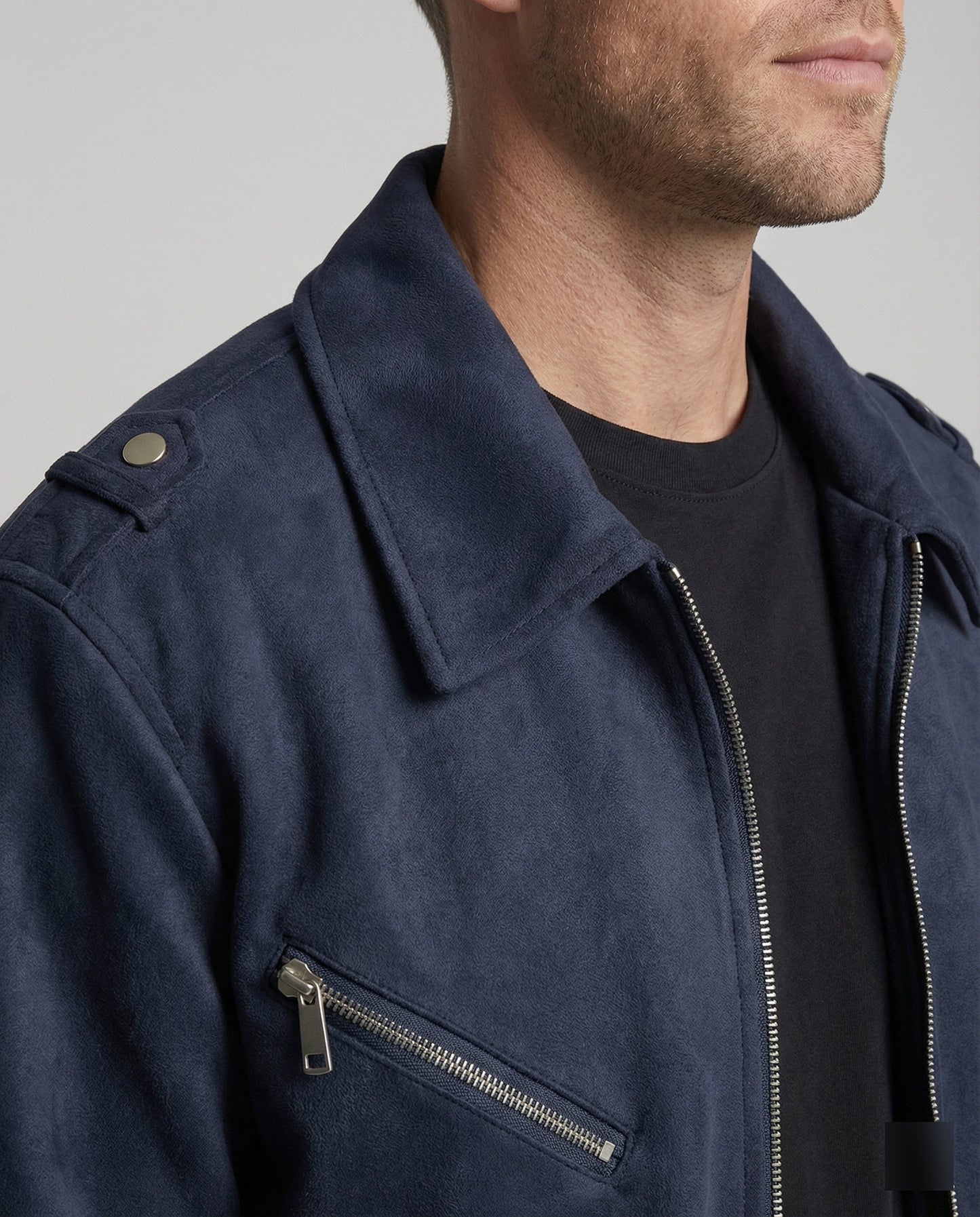 Herren Multifunktionsjacke Doppelreißverschluss Freizeit Modern
