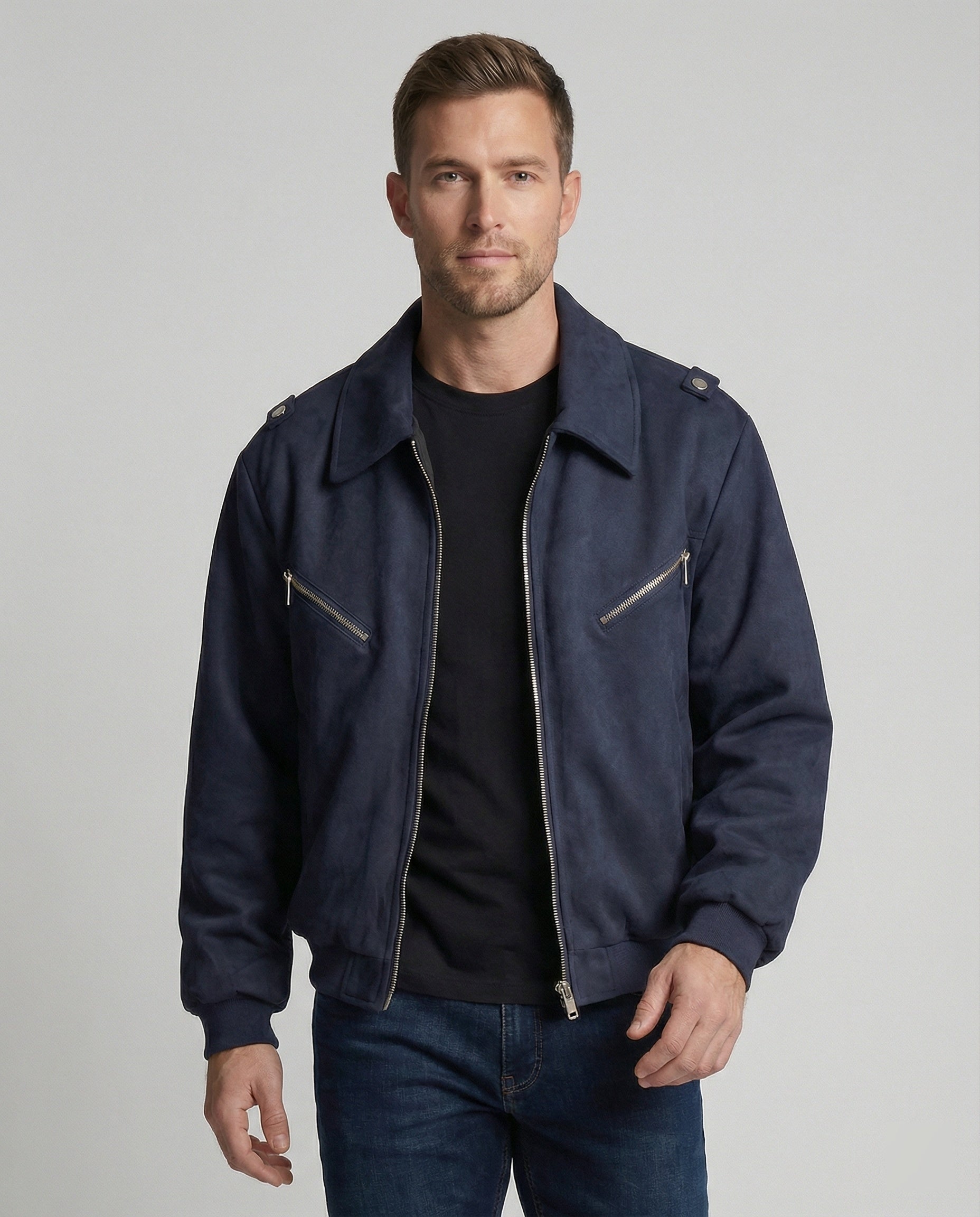 Herren Multifunktionsjacke Doppelreißverschluss Freizeit Modern - Norvielle