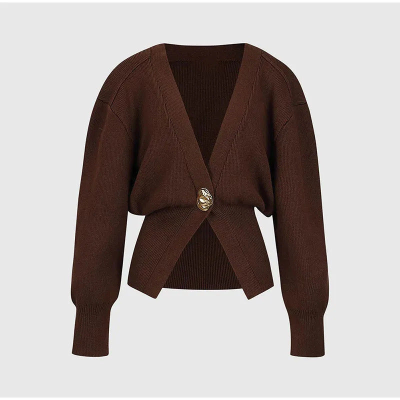 Damen Strickjacke Moderner Glamour Stil