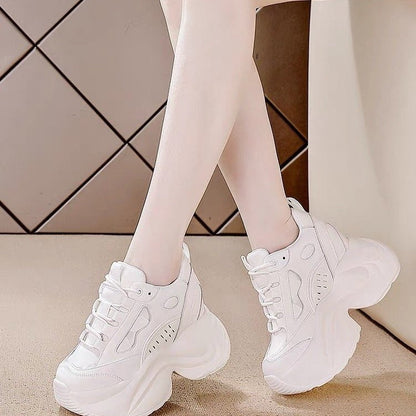 Damen High- Sneaker Komfortabel Plattform Schuhe