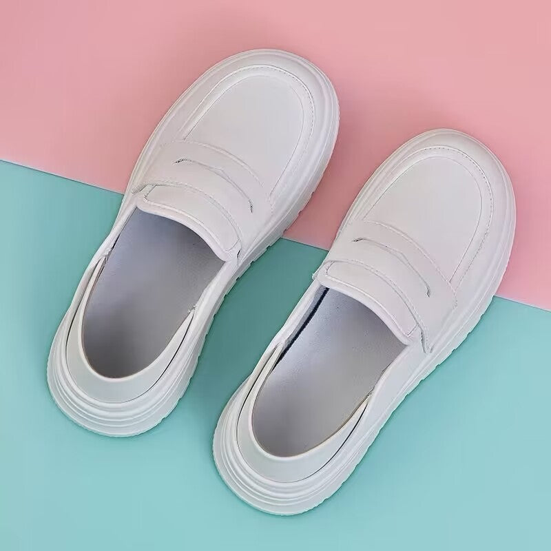 Damen Plateau Slip-On Schuhe Bequem Modisch