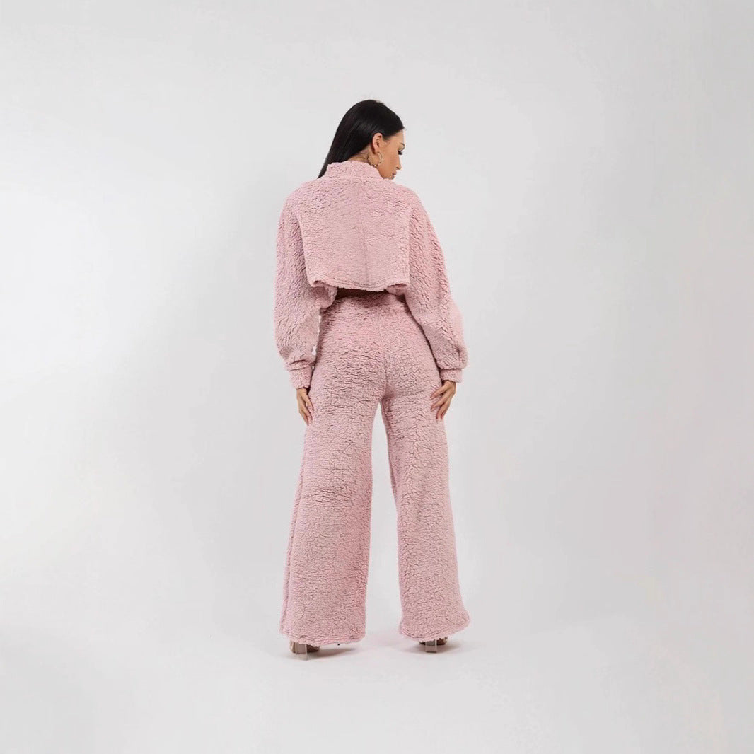 Damen Plüsch-Set Weich Warm