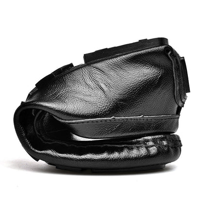 Damen Mokassins Leder Flexibel Bequem