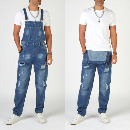 Herren Riss Jeans Used Look Denim Hose