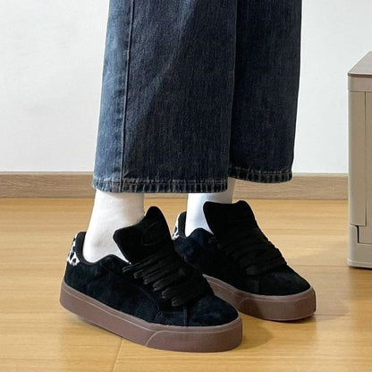 Damen Sneaker Veloursleder Sportlich