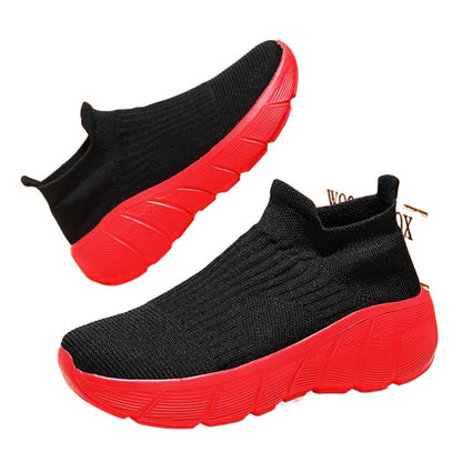 Damen Sneaker Elastisch Bequem Mit Dämpfung