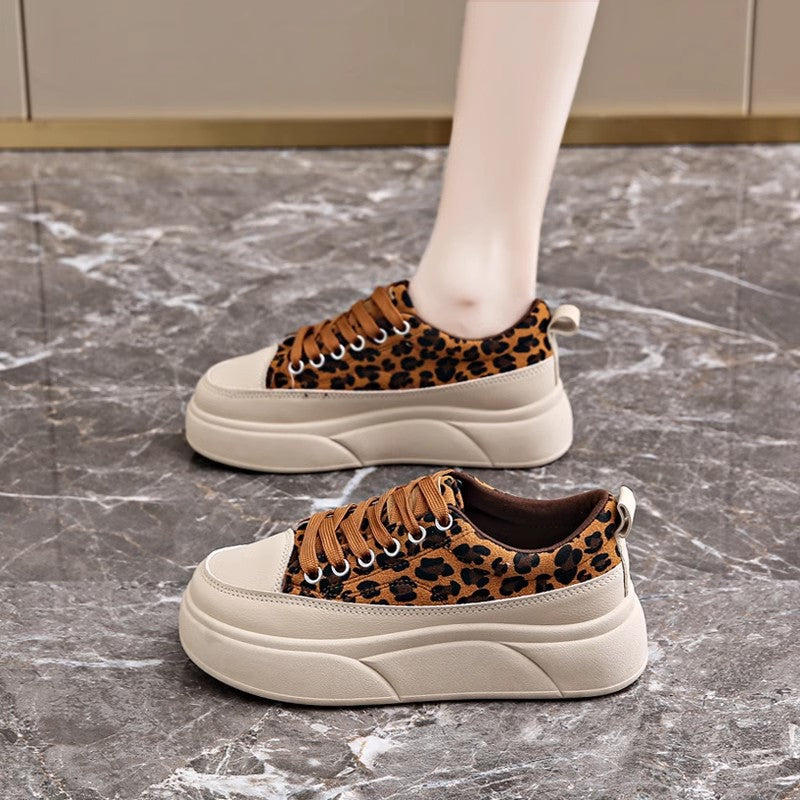 Damen Hochplateau Sneaker Chunky Bequem