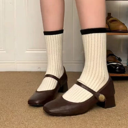 Damen Ballerinas Leder Elegantes Design