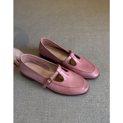 Damen Mary Jane Schuhe Elegant Riemenverschluss
