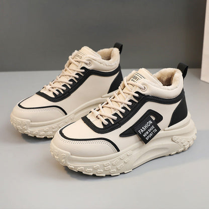 Damen High- Sneaker Warm Rutschfeste Sportschuhe