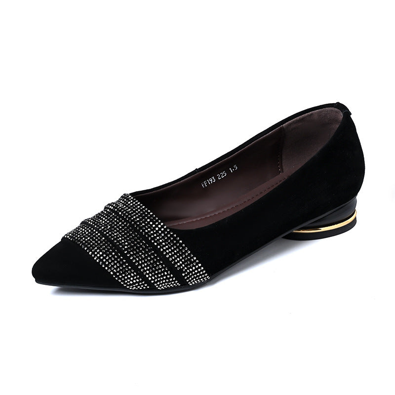 Damen Glitzer Ballerinas Spitze Comfort Schuhe