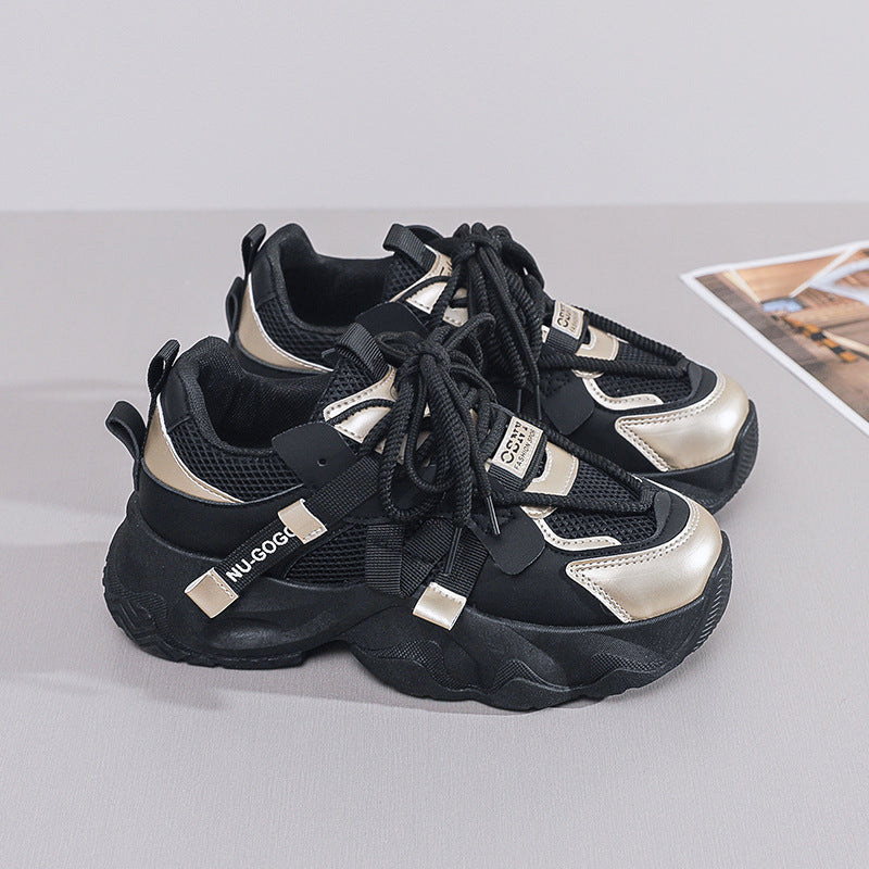 Damen Sneaker Atmungsaktives es Leder