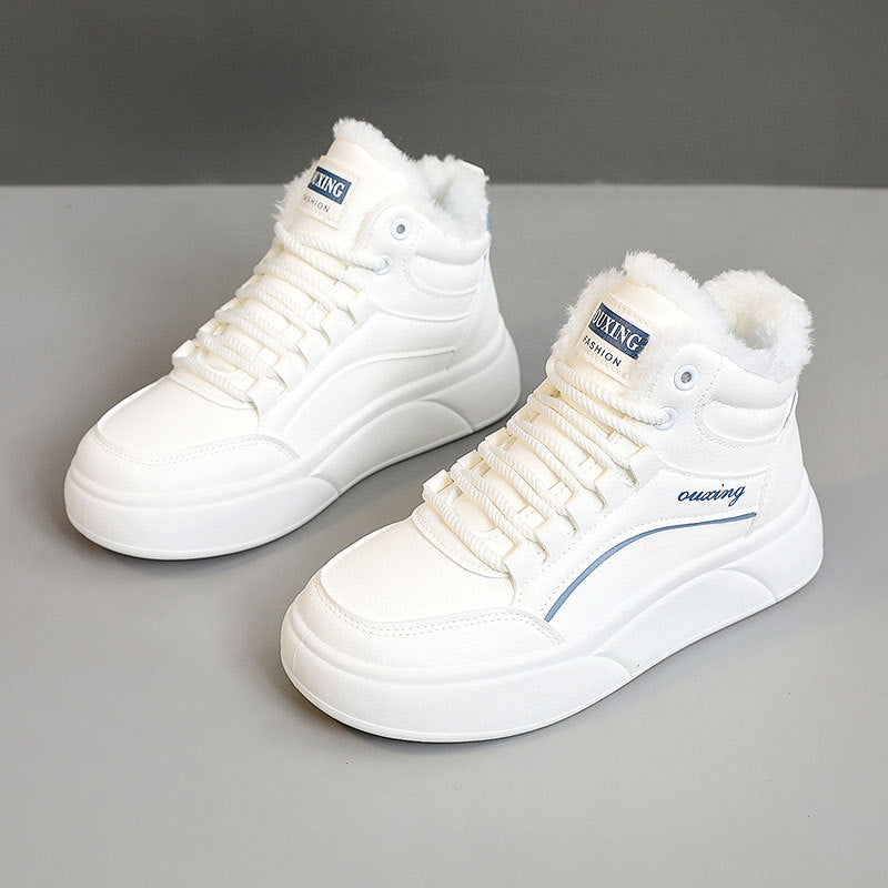Damen Sneaker Weiches Innenfutter Flauschig