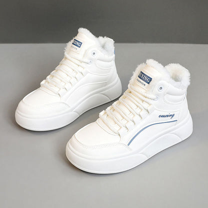 Damen Sneaker Weiches Innenfutter Flauschig