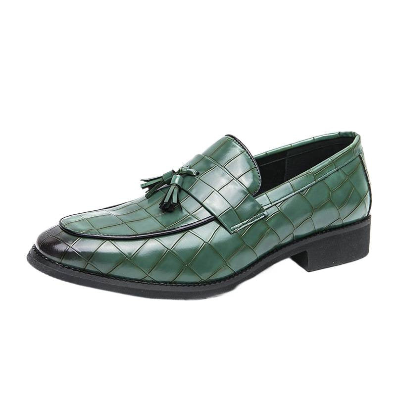 Damen Mokassins Leder Quasten Detail