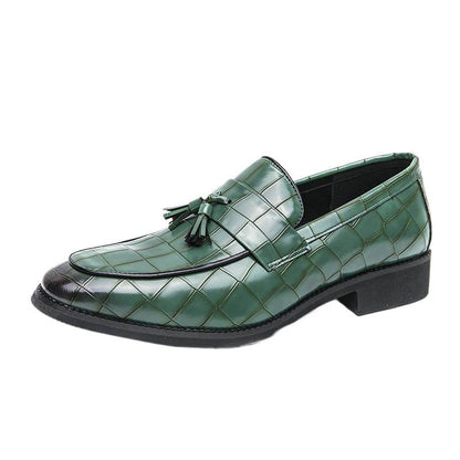 Damen Mokassins Leder Quasten Detail