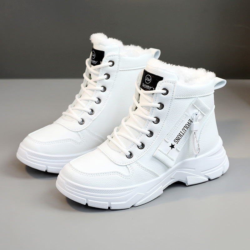 Damen High- Sneaker Warmfleece Rutschfest
