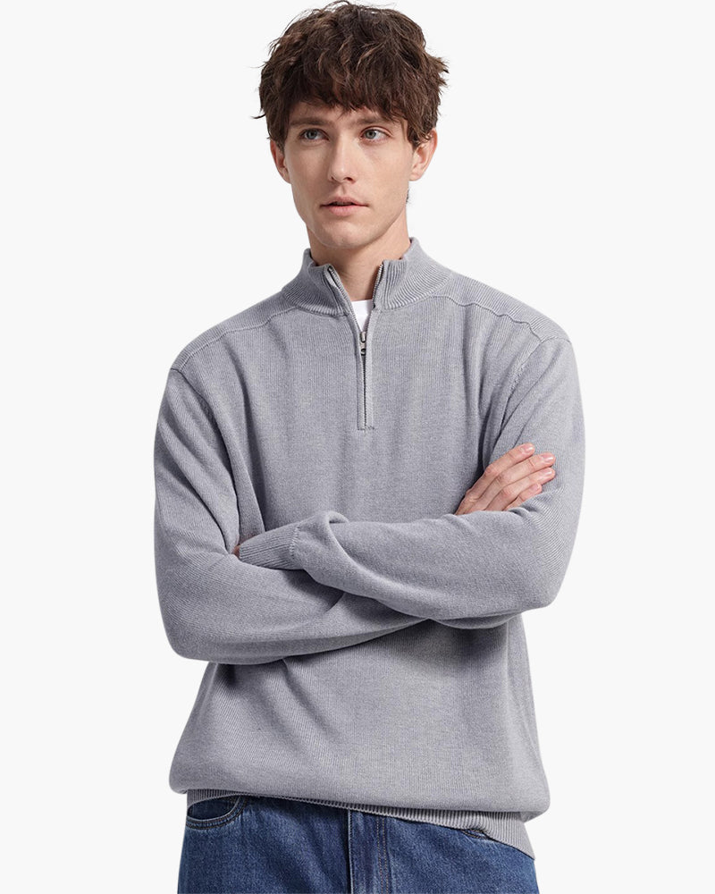 Herren Pullover Merinowolle Warm Stehkragen
