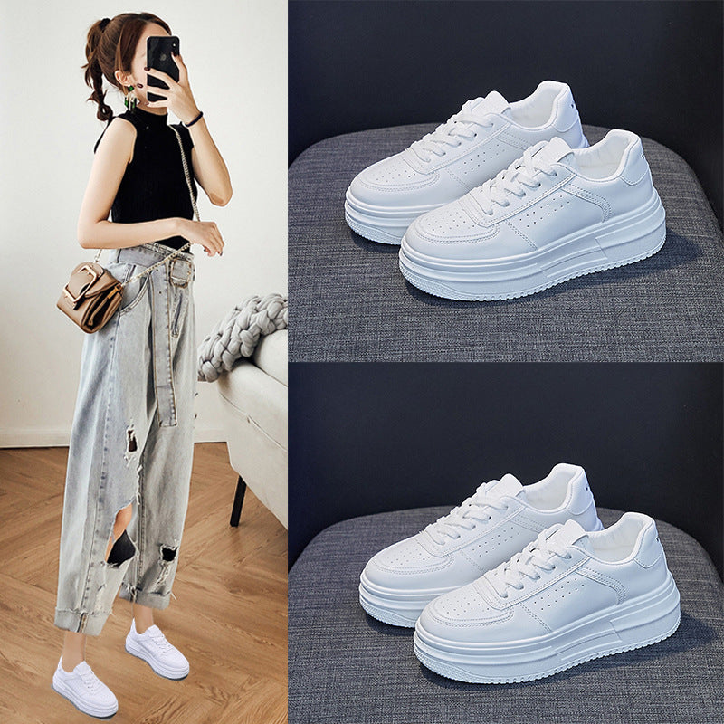 Damen Plateau Sneaker Elegant Sportlich