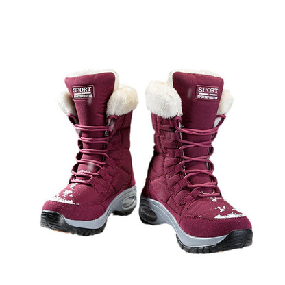Damen Winterstiefel Warm Isoliert Rutschfest