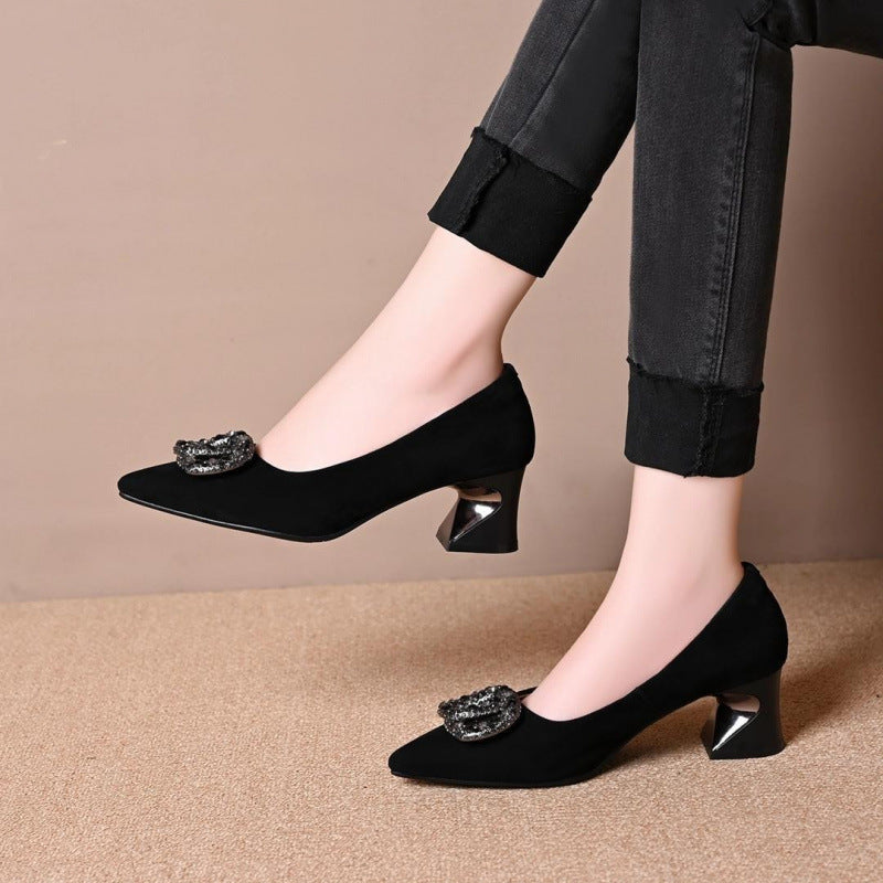 Damen High Heels Elegante Glitzer Pumps