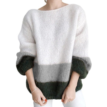 Damen Strickpullover Weich Modisch