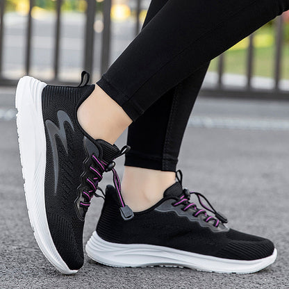 Damen Laufschuhe Elastisch Schnellschnürsystem Sport