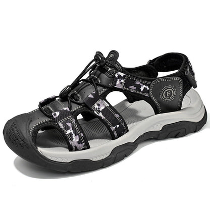 Damen Trekking-Sandalen Sportlich Rutschfest Verstellbar