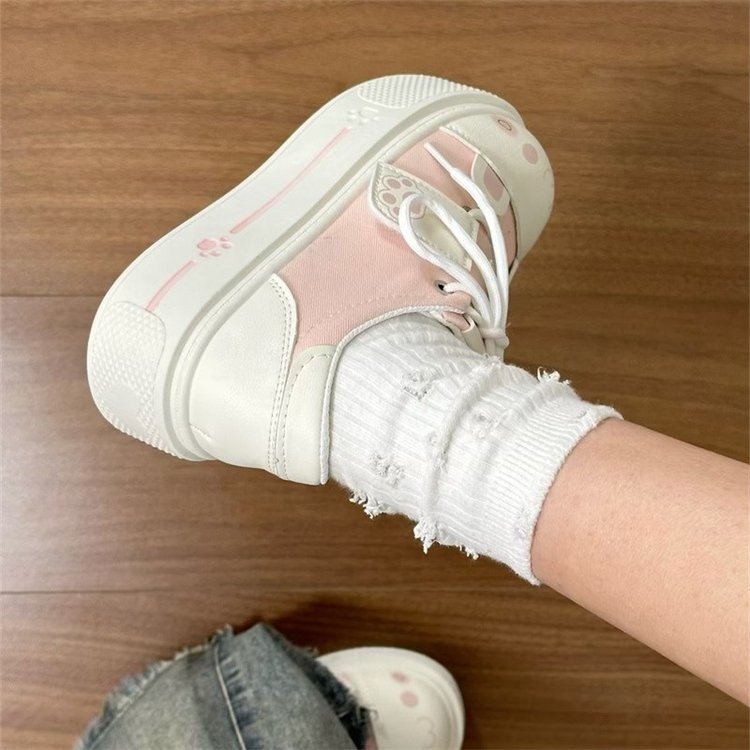 Damen Plattformsneaker Tiermotiv Bequem