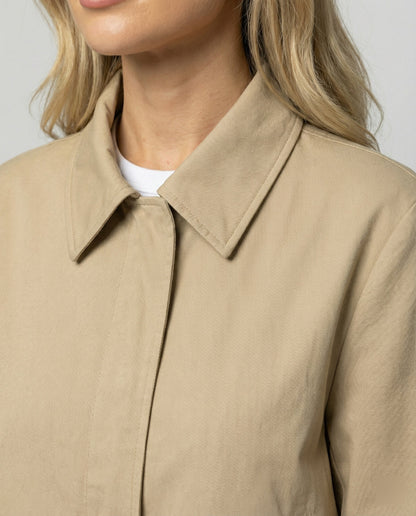 Damen Blousonjacke Kurz + Weite Palazzohose Baumwolle