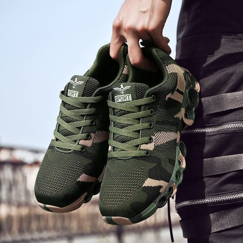Damen Laufschuhe Camouflage Atmungsaktive Sohle Schwarz - Norvielle