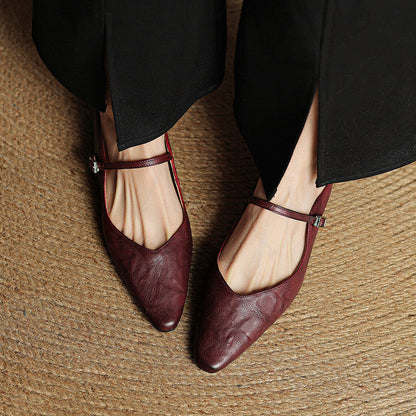 Damen Leder-Slipper Echtleder Bequem