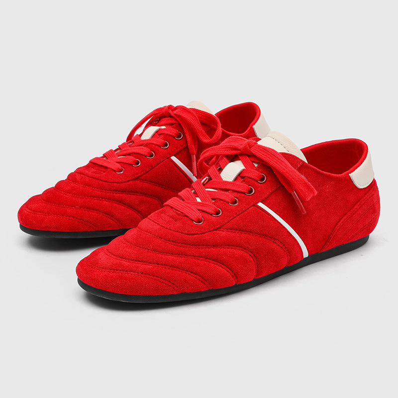 Damen Sneaker Veloursleder Bequem