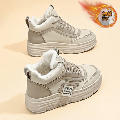 Damen Sneaker Warm Rutschfeste Sohle Modisch