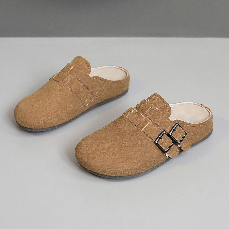 Damen Clogs Bequem Schnallen Schuhe