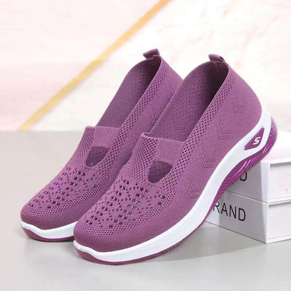 Damen Sneaker Leicht Bequem Slip-On
