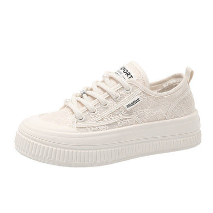 Damen Sneaker Komfortabel Dicksohlige Schuhe