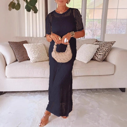 Damen Maxi-Kleid aus Mesh für den Sommer Elegant