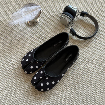 Damen Ballerinas Punktenmuster