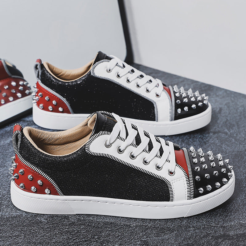 Damen Sneaker Nieten-Design Sportlich