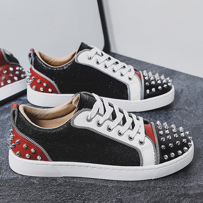 Damen Sneaker Nieten-Design Sportlich