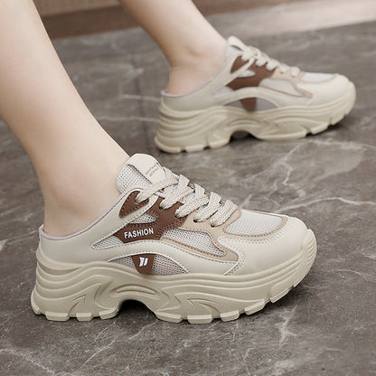 Damen Sneaker Chunky atmungsaktives Mesh Weichdämpfung