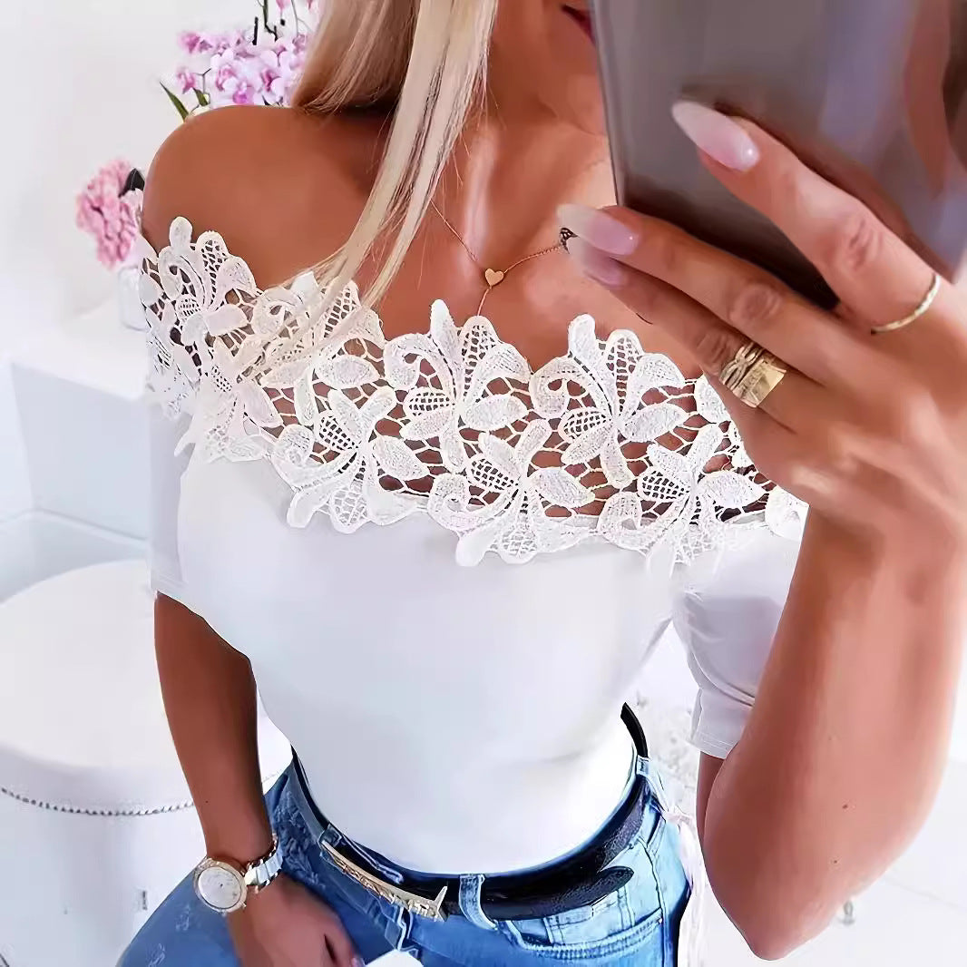Damen Body Spitze Glitzer