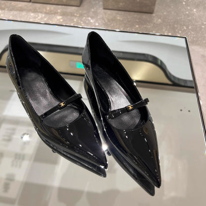 Damen Pumps Spitz Schuhe Riemendesign Elegant - Norvielle