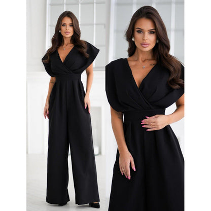 Damen Jumpsuit Weitbeinig Abendgarderobe