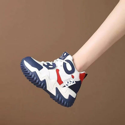 Damen High- Sneaker Atmungsaktives Mesh Griffige Laufsohle